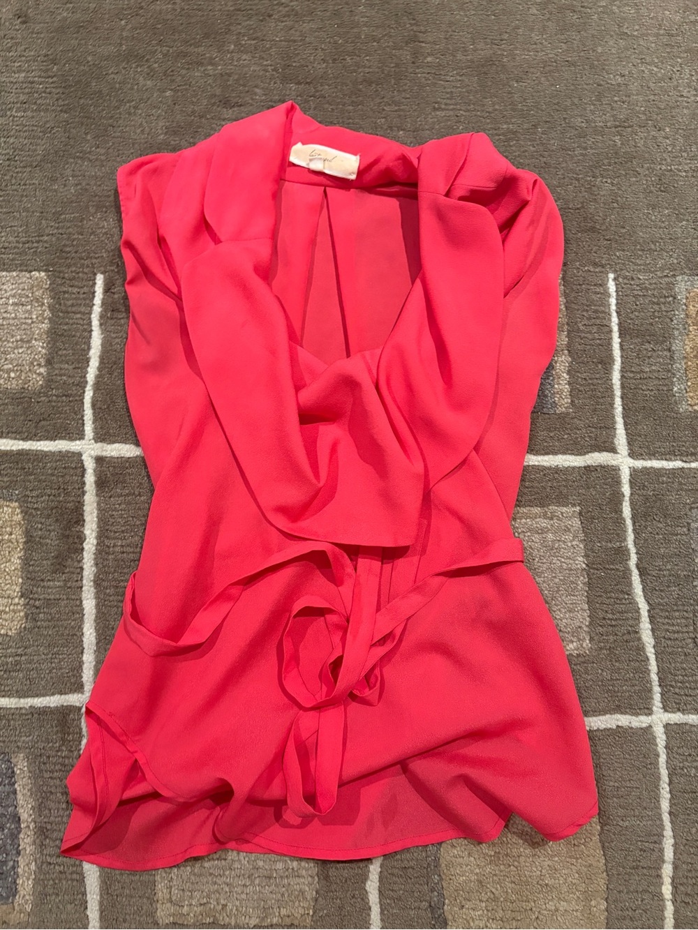 Sleeveless Cowl Neck Blouse